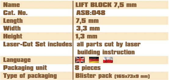 Lift Block 7.5mm Vessel Shipyard