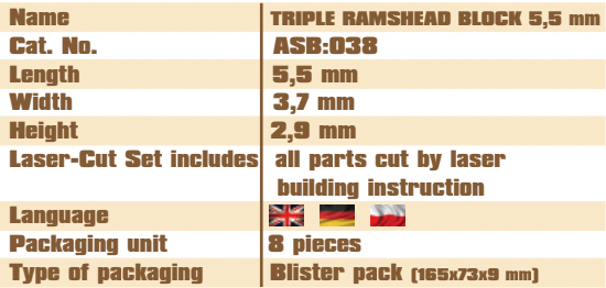 Triple Ramshead 5.5mm Vessel Shipyard