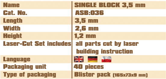 Single Block 3.5mm Vessel Shipyard