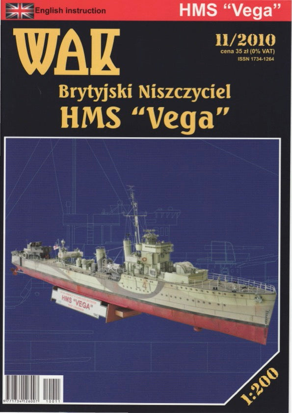 WAK HMS VEGA Skala 1:200