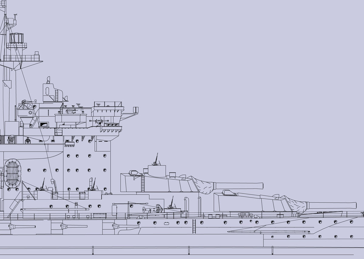 HMS Warspite 1942 Construction Plans