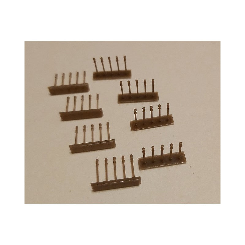 Image showcasing Seahorse's 40pcs Belaying Pins Set, 3D printed with high precision, perfect for adding detailed and realistic rigging elements to scale model ships.