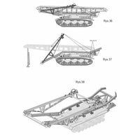 Photo of the cardboard model kit of the Armored Bridgelayer Brückenleger IVb in 1:25 scale by Answer/Angraf, showing A3 sheets and detailed components.