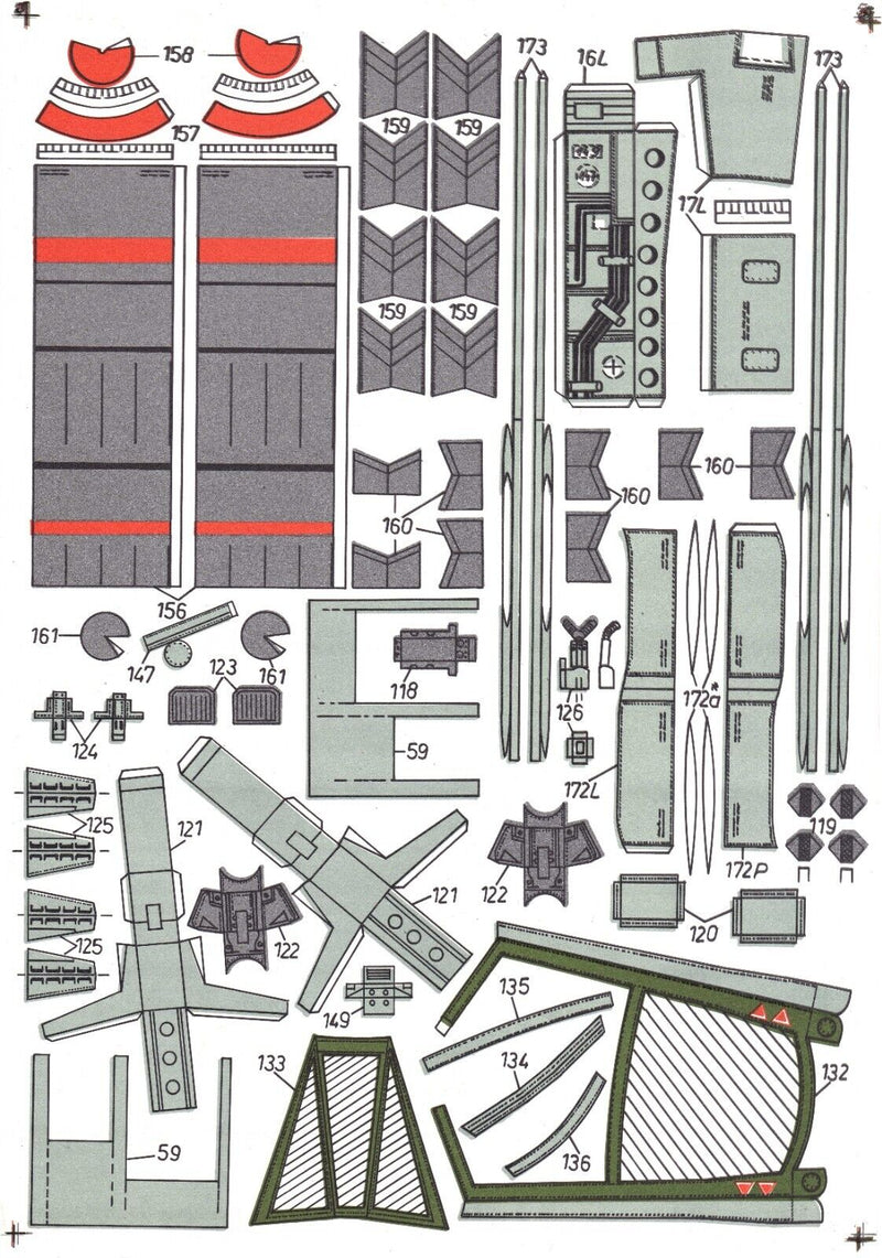 Hobby Model Tornado Jet 1/33 Scale Card Model Kit - Intricate Detail Display