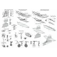 Photo of the Northrop F-89J Scorpion 1:33 scale card model kit by Answer/Angraf, featuring high-quality A3 card sheets and detailed design.