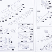 Photo of Amati B1047 Bluenose Construction Plans with 3 A2 sheets and illustrated instructions in English and Italian.