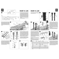 Photo of Construction Plans for Steamboat Robert E. Lee by Amati (B1039) – detailed model blueprints