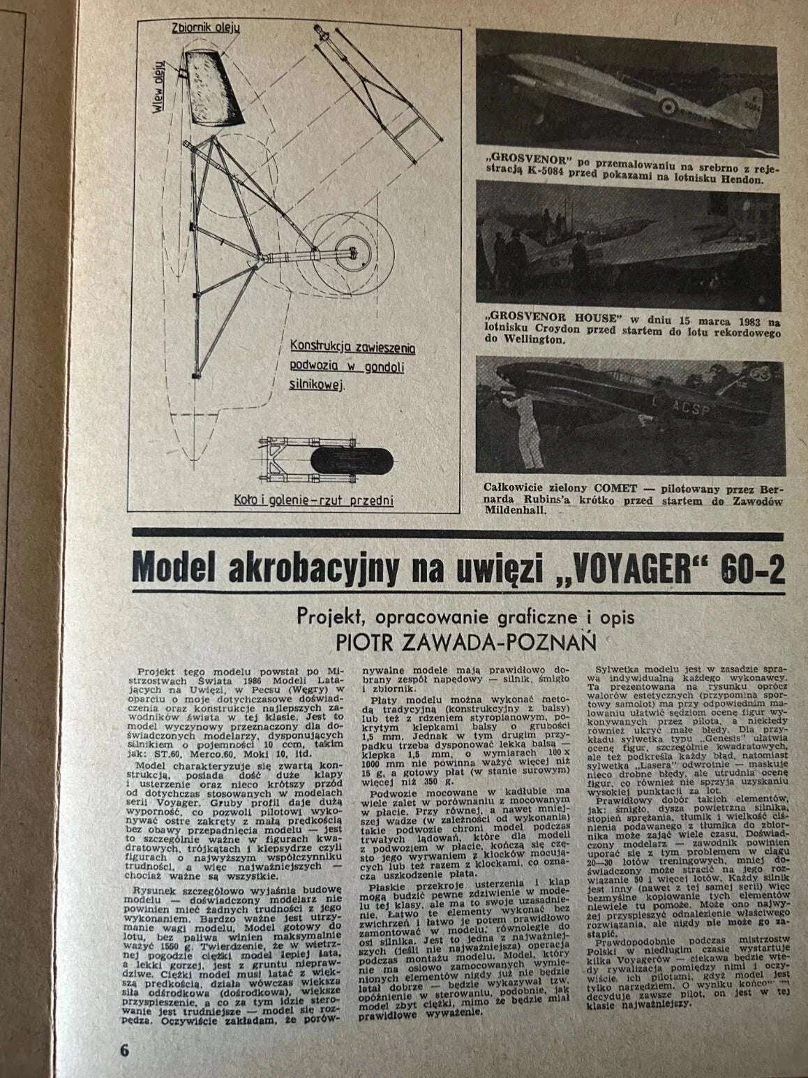 Photo of De Havilland-88 "Comet" - "Grosvenor House" Construction Plans by LOK