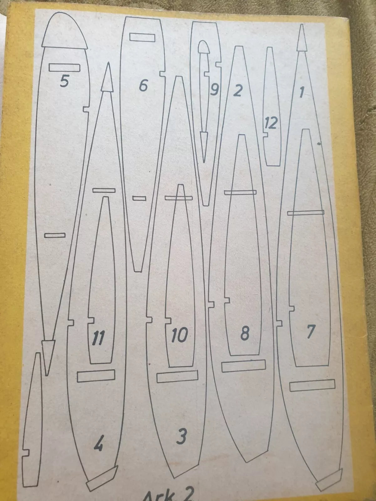 Photo of Plany Modelarskie 97 - Space Rocket & Glider Plans from 1968, showing detailed A1 sheets.  4. Tags for Online Shop