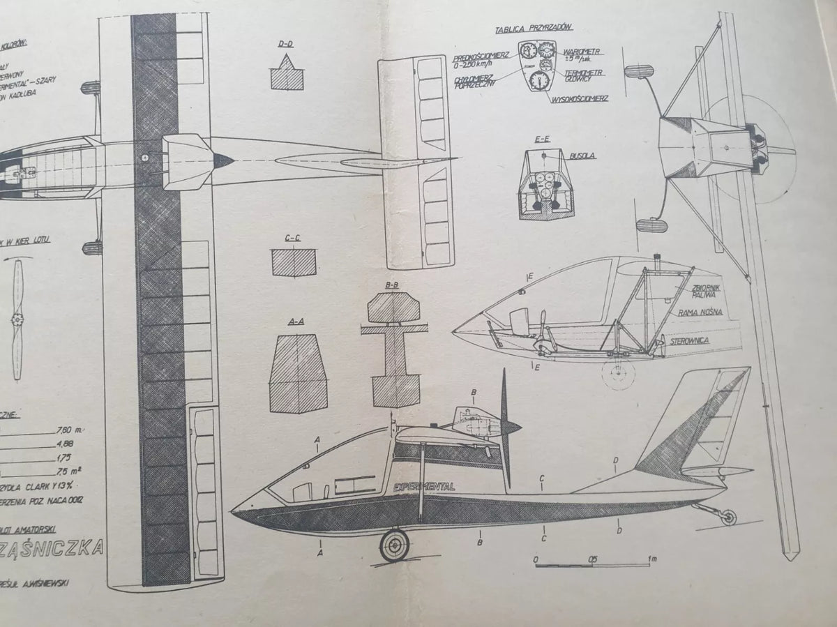 Photo of J-1 Prząśniczka Construction Plans - Plany Modelarskie 112 (LOK 1983)