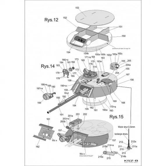 Photo of BMP-3 card model kit in 1:25 scale by Answer/Angraf, showing detailed components.