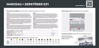 Photo of Heller 85009 Marceau and Zerstörer Z31 Twin Set Plastic Model Kit in 1:400 scale.