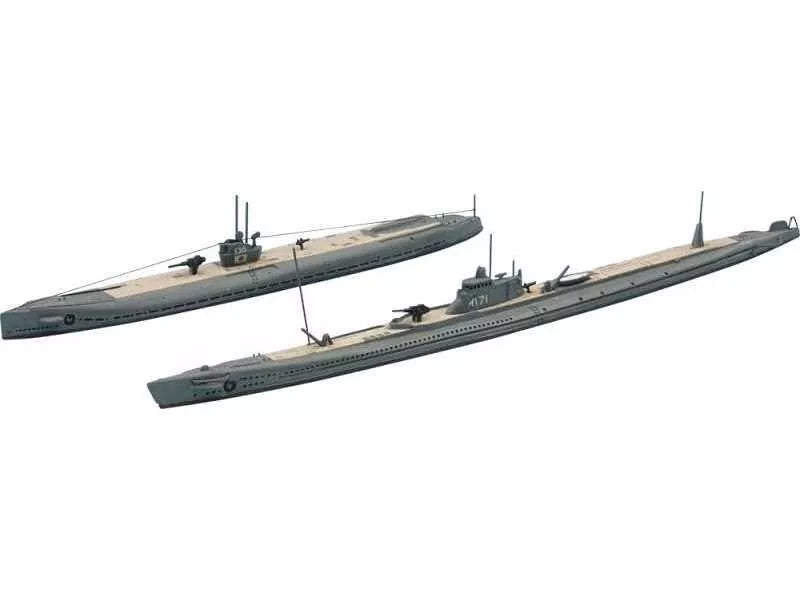 Photo of the Hasegawa 1:700 scale IJN I-361 & I-171 Submarine Plastic Model Kit WL433-49433.