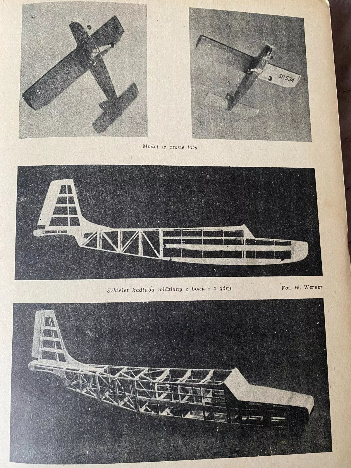 Photo of Plany Modelarskie 11 Flying Model Rys - 1966 LOK vintage model airplane plans.