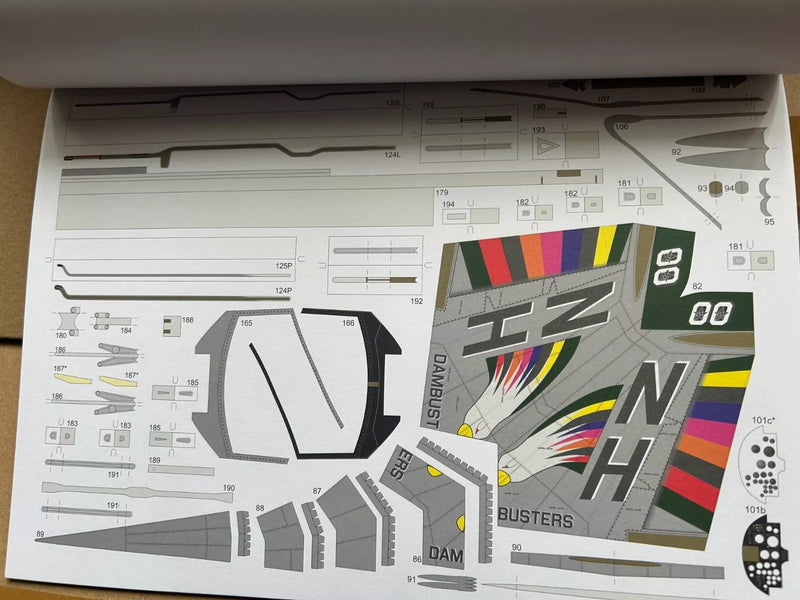 Photo of the LTV A-7E Corsair II card model kit in 1:33 scale from Answer/MS Model Publishing, showcasing intricate details and high-quality materials.