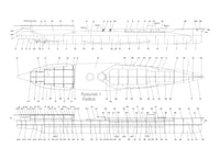 Photo of IJN Ise 1:200 scale card model kit by Answer/Angraf, premium paper model.