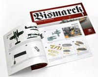 Photo of the 1:200 scale wooden model kit of the WWII battleship Bismarck by Amati