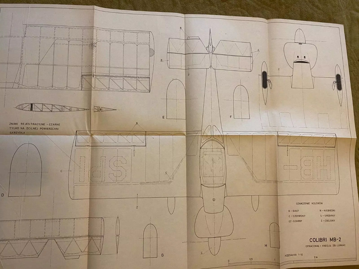 Photo of Plany Modelarskie 125 featuring plans for S-2, Big Stinker, VP-1 Volksplane, and Colibri from LOK, published in 1977.