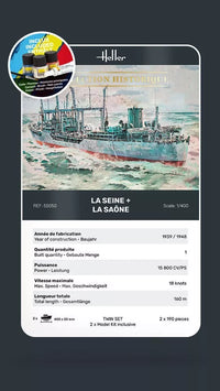 Photo of Heller La Seine + La Saone 1:150 Scale Plastic Model Starter Kit (55050)