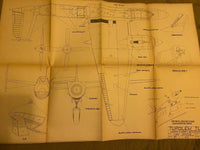 Photo of Plany Modelarskie 65 Soviet Bomber TU-2 by Liga Ochrony Kraju (LOK), showing detailed plans on A1-sized sheets.