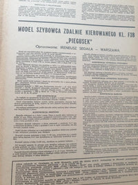 Photo of Plany Modelarskie 97 - Space Rocket & Glider Plans from 1968, showing detailed A1 sheets.  4. Tags for Online Shop