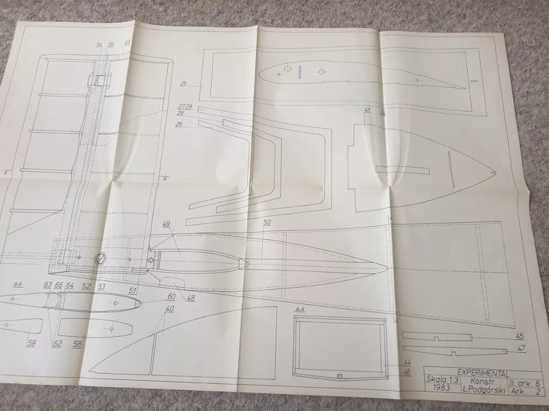 Photo of J-1 Prząśniczka Construction Plans - Plany Modelarskie 112 (LOK 1983)