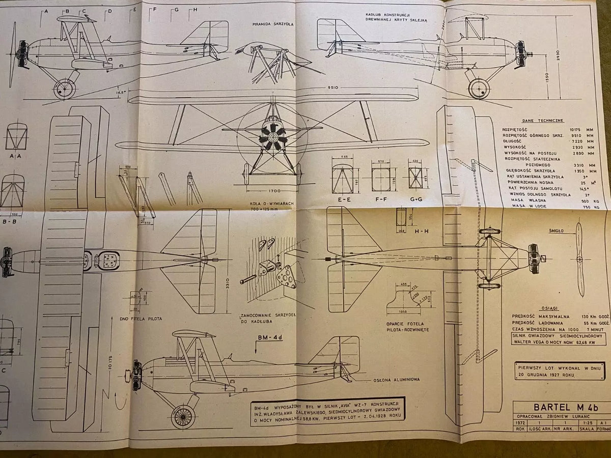 Photo of Plany Modelarskie 102 featuring Bartel BM-2 & BM-4, first Polish training aircraft.