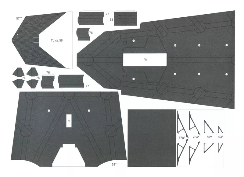 Photo of IJN Ise 1:200 scale card model kit by Answer/Angraf, premium paper model.