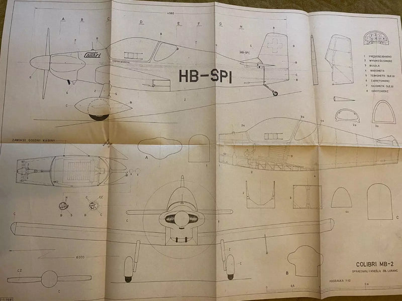 Photo of Plany Modelarskie 125 featuring plans for S-2, Big Stinker, VP-1 Volksplane, and Colibri from LOK, published in 1977.