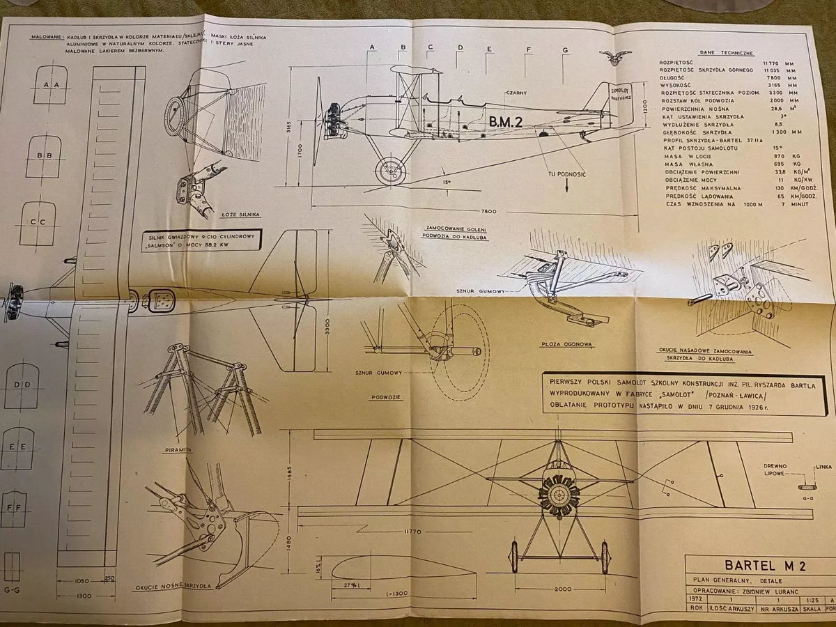 Photo of Plany Modelarskie 102 featuring Bartel BM-2 & BM-4, first Polish training aircraft.