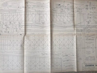 Photo of Plany Modelarskie 97 - Space Rocket & Glider Plans from 1968, showing detailed A1 sheets.  4. Tags for Online Shop