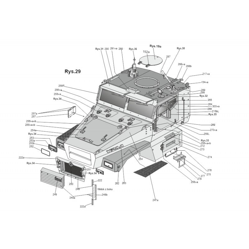 Photo of Ural 63095 Typhoon 1:25 scale card model kit, Russian military vehicle by Answer/Angraf.