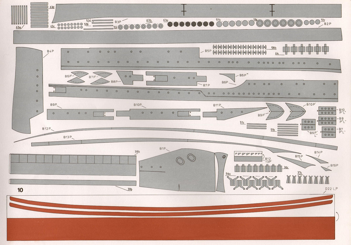 Image of GPM Publishing's USS Arizona 1:200 Scale Card Model Kit, showcasing the detailed replica of the historic battleship, perfect for model ship enthusiasts and history buffs.