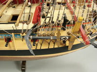 Image of the Shipyard HMS Mercury Card Model Kit, showcasing the detailed laser-cut frame and high-quality card components for an authentic replica of the historic ship.