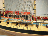 Image of the Shipyard HMS Mercury Card Model Kit, showcasing the detailed laser-cut frame and high-quality card components for an authentic replica of the historic ship.