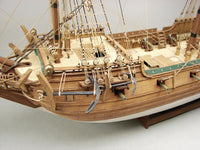 Image of the PAPEGOJAN Card Model Kit from Shipyard, showcasing the detailed laser-cut frame and high-quality card components for an authentic model shipbuilding experience.