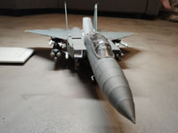 Image of GPM Publishing's F15 E Strike Eagle Card Model Kit 1:33 Scale, showcasing the detailed components and design of the iconic military aircraft model.